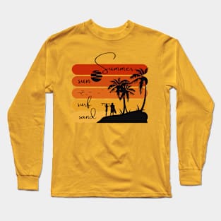 Sun, Surf, Sand: A Perfect Summer Evening Long Sleeve T-Shirt